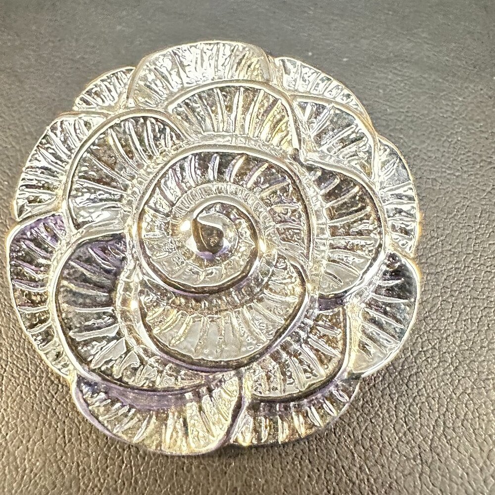 🌹✨ SILVER TONE ROSE SCARF RING / SCARF TIE ✨🌹 - Picture 4 of 5